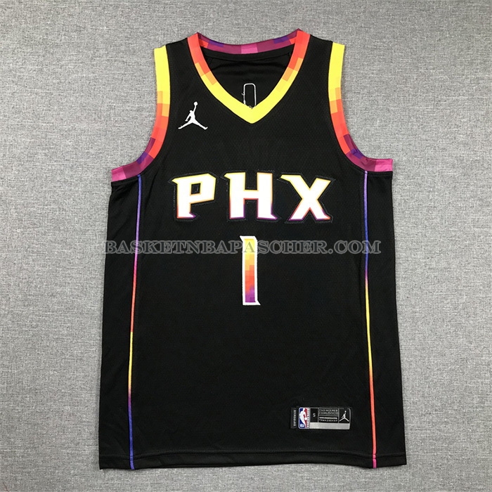 Maillot Enfant Phoenix Suns Devin Booker NO 1 Statement 2022-23 Noir